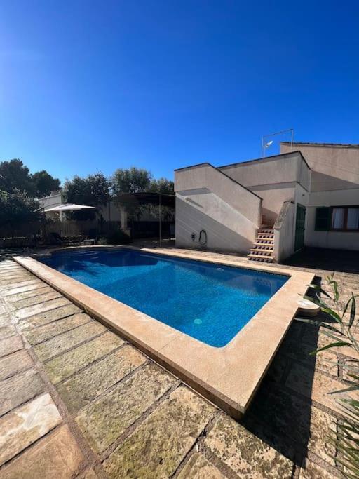 Chalet Con Piscina Sa Rapita Vila Exterior foto